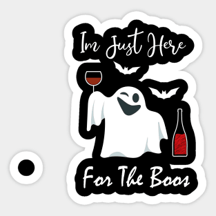 I'm Just Here For The Boos Halloween Sticker